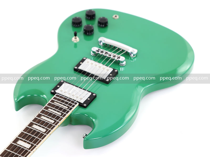 SG-Style Electric Guitar with Gloss Green Finish (HY-2536)