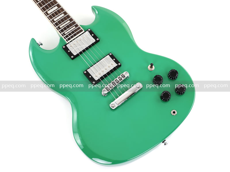 SG-Style Electric Guitar with Gloss Green Finish (HY-2536)