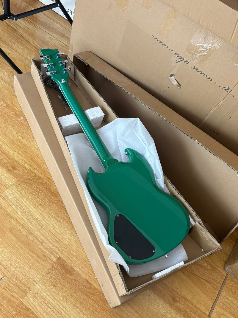 SG-Style Electric Guitar with Gloss Green Finish (HY-2536)