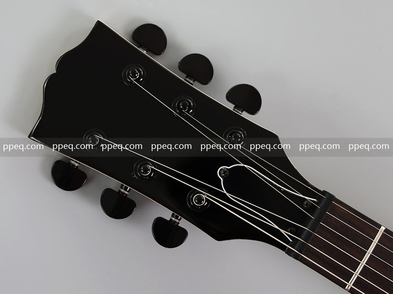 SG Style Transparent Acrylic-Bodied Electric Guitar with Blue LED Lights (12336)