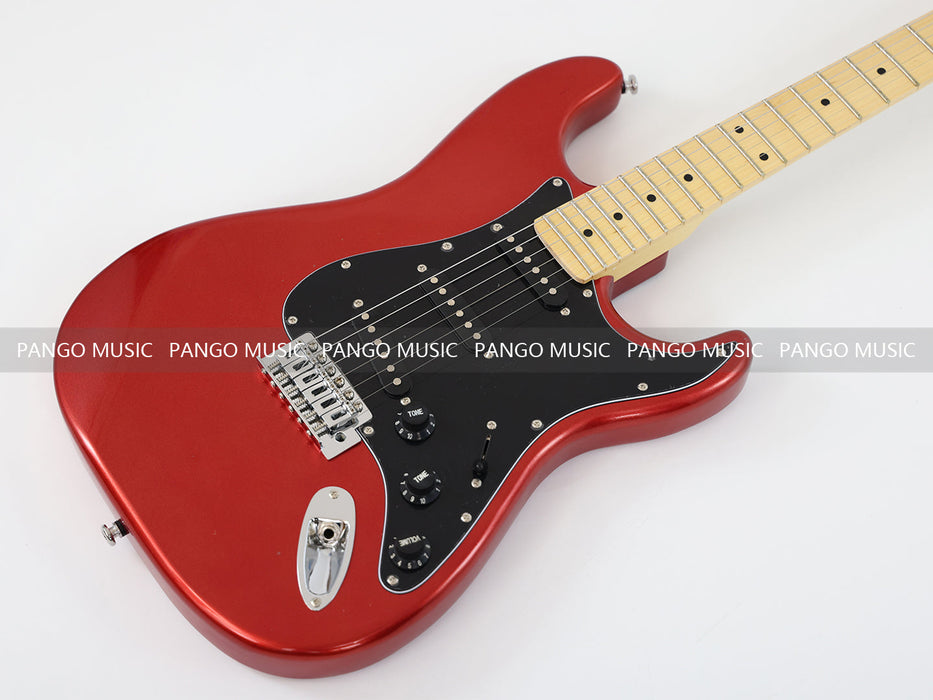 PPEQ ST Style Electric Guitar with Metallic Red Finish (GKS-073)