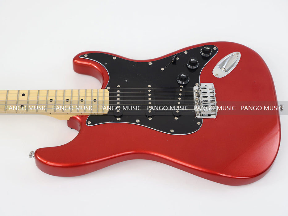 PPEQ ST Style Electric Guitar with Metallic Red Finish (GKS-073)