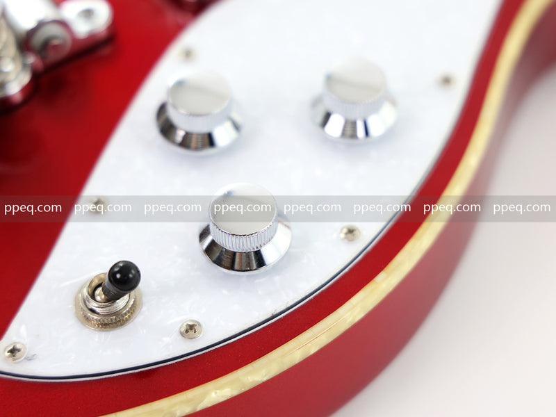 Semi-Hollow Body Electric Guitar with Gloss Red Metallic Finish (X717, B Level)