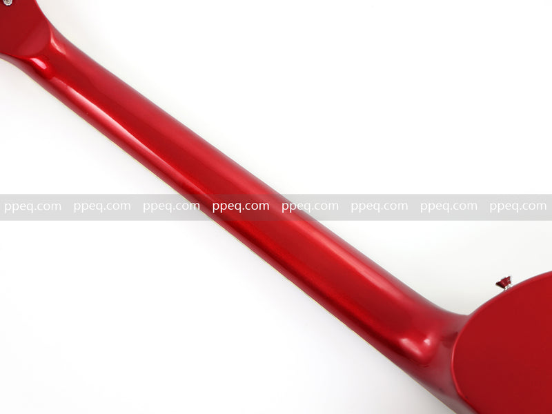 Semi-Hollow Body Electric Guitar with Gloss Red Metallic Finish (X717, B Level)