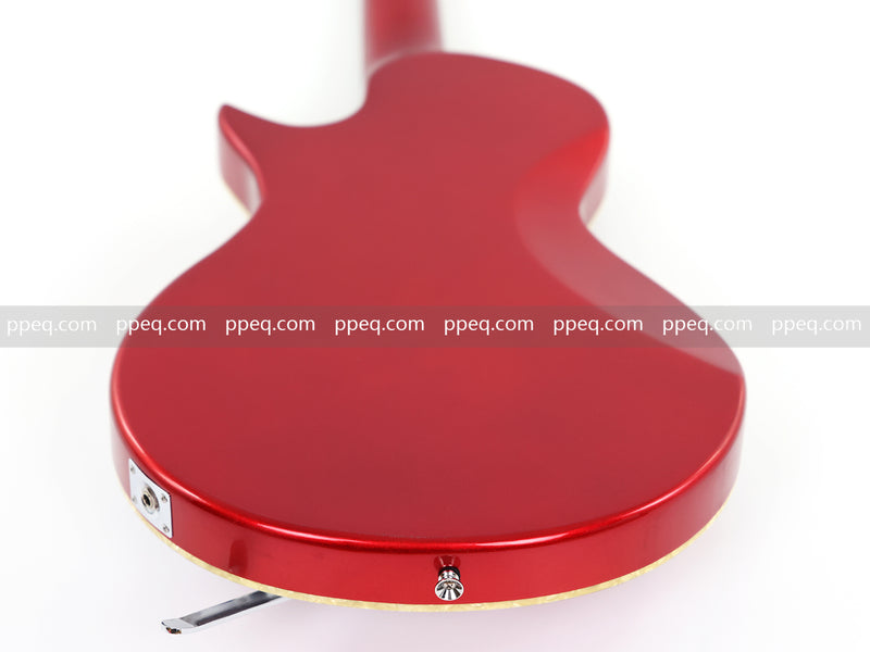 Semi-Hollow Body Electric Guitar with Gloss Red Metallic Finish (X717, B Level)