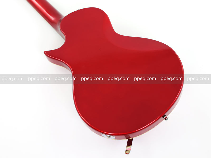 Semi-Hollow Body Electric Guitar with Gloss Red Metallic Finish (X717, B Level)