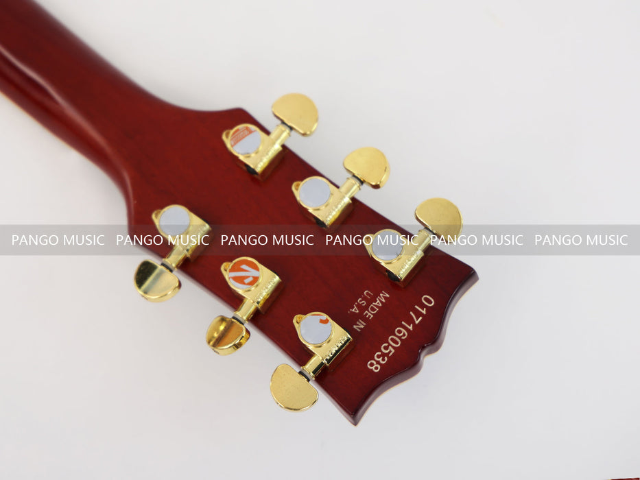 Semi Hollow Body Electric Guitar with Flamed Maple Top (GKS-029)