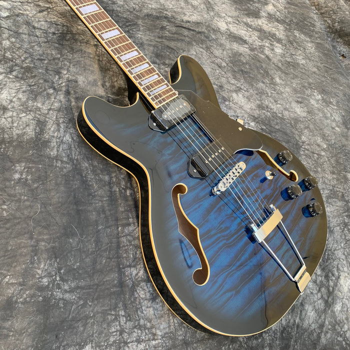 Semi Hollow Body Electric Guitar with No Logo (YMZ-237X)