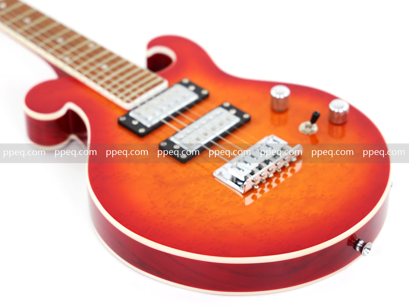 Shorty Solid Body Electric Guitar with AAA Birdseye Maple Veneer (HY-2527)