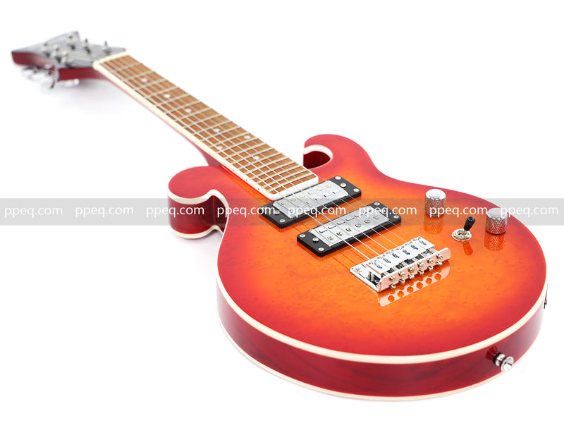 Shorty Solid Body Electric Guitar with AAA Birdseye Maple Veneer (HY-2527)