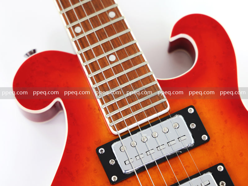 Shorty Solid Body Electric Guitar with AAA Birdseye Maple Veneer (HY-2527)