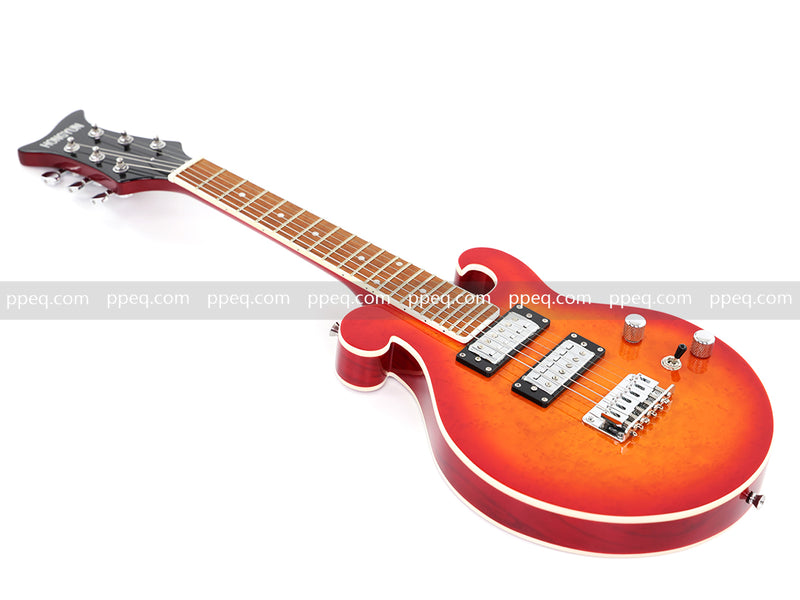 Shorty Solid Body Electric Guitar with AAA Birdseye Maple Veneer (HY-2527)