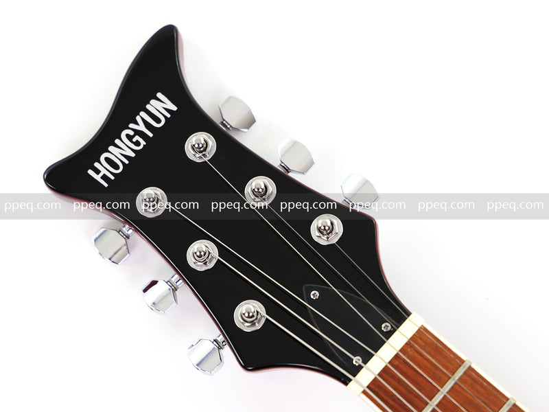 Shorty Solid Body Electric Guitar with AAA Birdseye Maple Veneer (HY-2527)