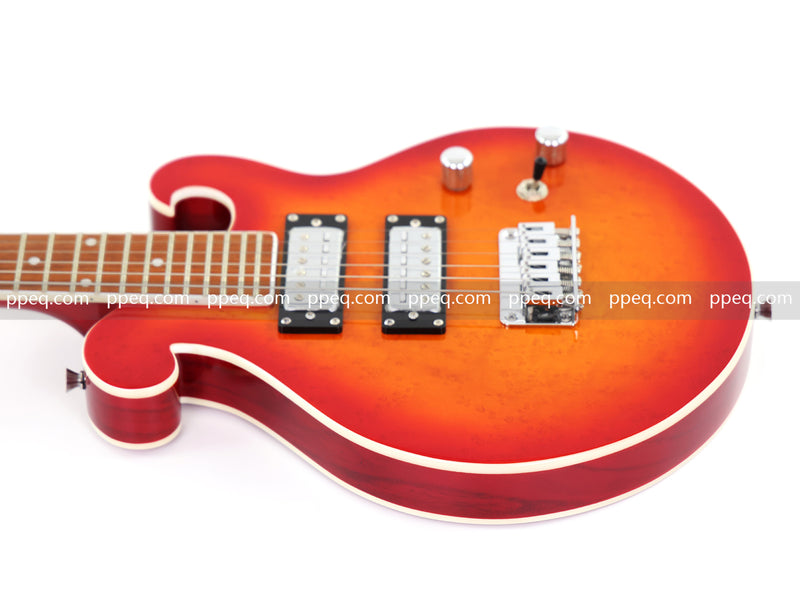 Shorty Solid Body Electric Guitar with AAA Birdseye Maple Veneer (HY-2527)