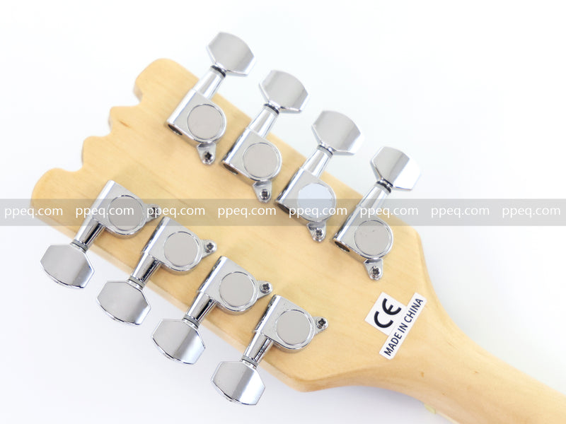 Shorty Solid Body Electric Guitar with Gloss Red Metallic Finish (HY-2541)