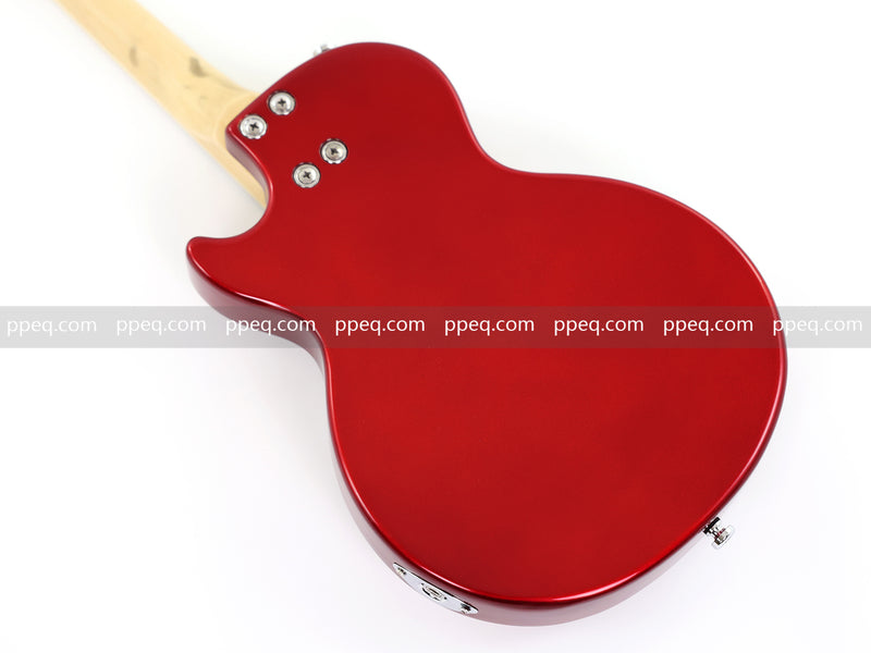 Shorty Solid Body Electric Guitar with Gloss Red Metallic Finish (HY-2541)