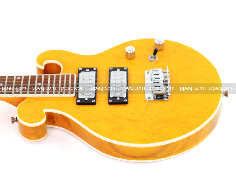 Shorty Solid Body Electric Guitar with AAA Birdseye Maple Veneer (HY-2524)