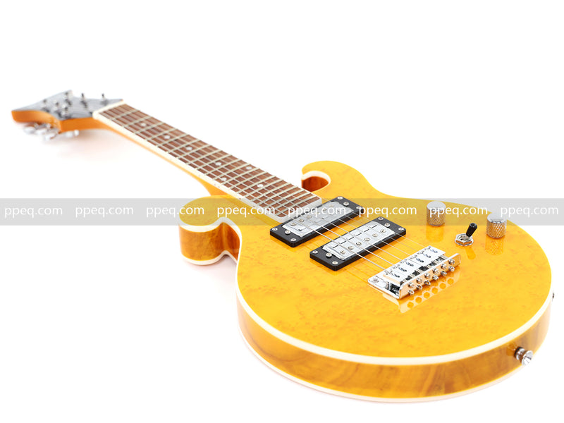 Shorty Solid Body Electric Guitar with AAA Birdseye Maple Veneer (HY-2524)