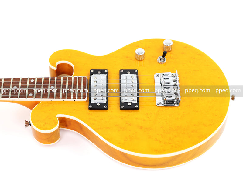 Shorty Solid Body Electric Guitar with AAA Birdseye Maple Veneer (HY-2524)