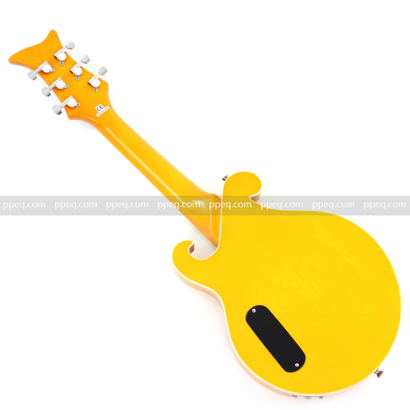 Shorty Solid Body Electric Guitar with AAA Birdseye Maple Veneer (HY-2524)