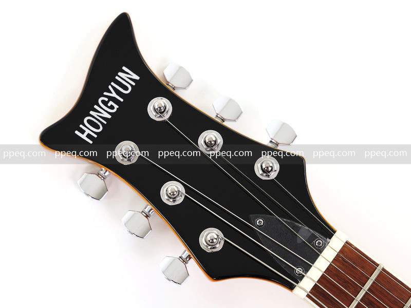 Shorty Solid Body Electric Guitar with AAA Birdseye Maple Veneer (HY-2524)