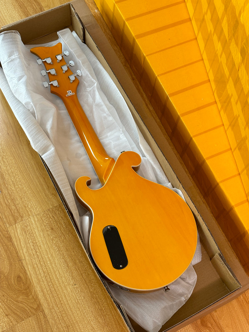 Shorty Solid Body Electric Guitar with AAA Birdseye Maple Veneer (HY-2524)