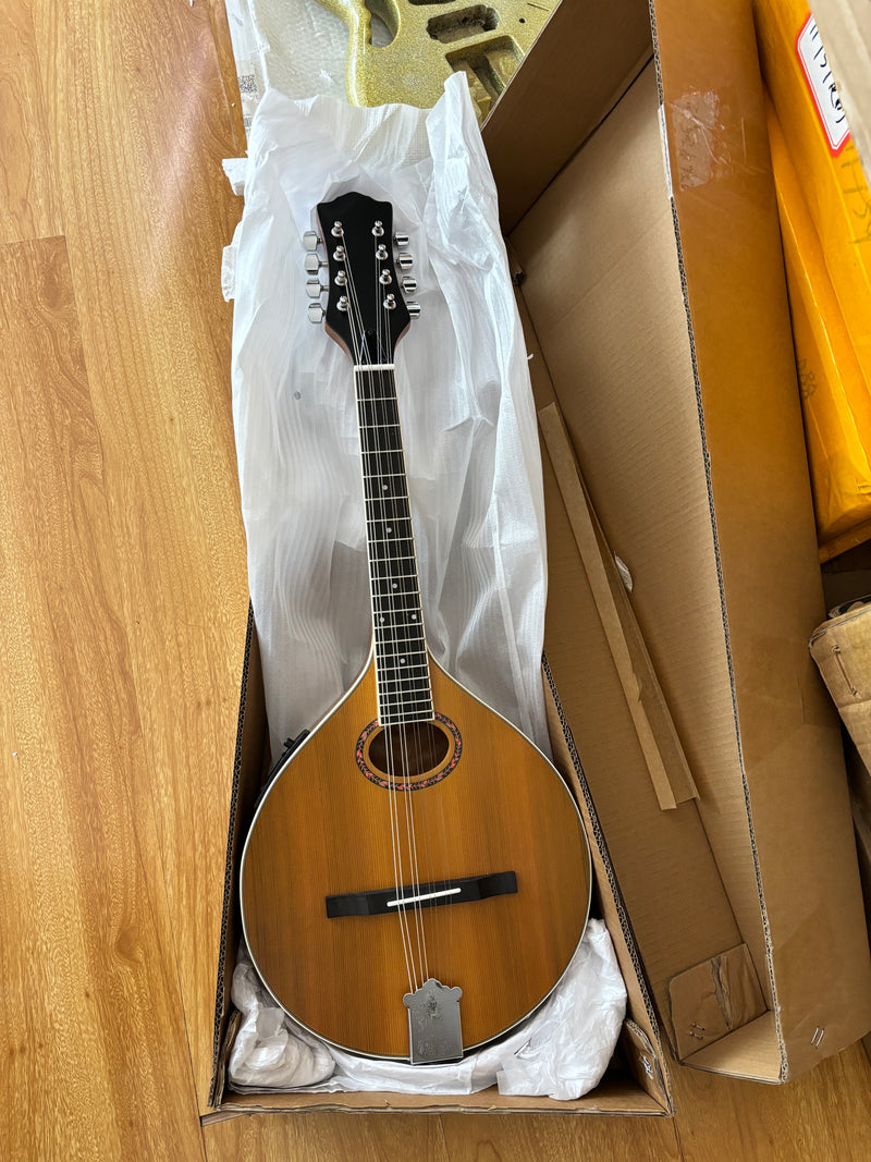 Solid Red Pine Top, 436mm Scale Length Bouzouki with Built-in EQ (PBZ-003)