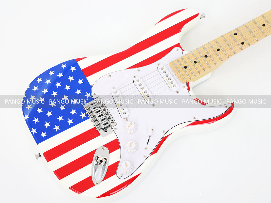 U.S. Flag / American Flag Theme Electric Guitar (GKS-117)