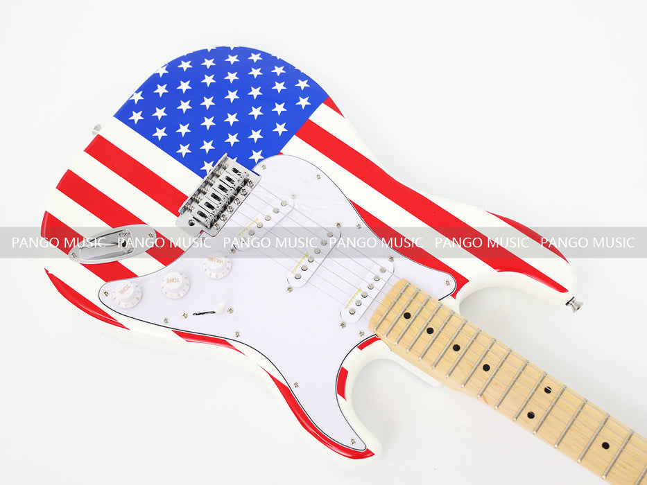 U.S. Flag / American Flag Theme Electric Guitar (GKS-117)