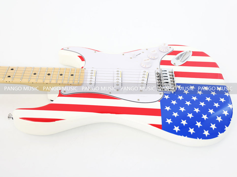 U.S. Flag / American Flag Theme Electric Guitar (GKS-117)