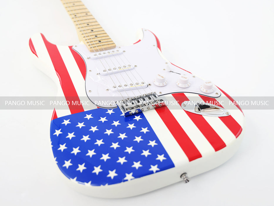 U.S. Flag / American Flag Theme Electric Guitar (GKS-117)