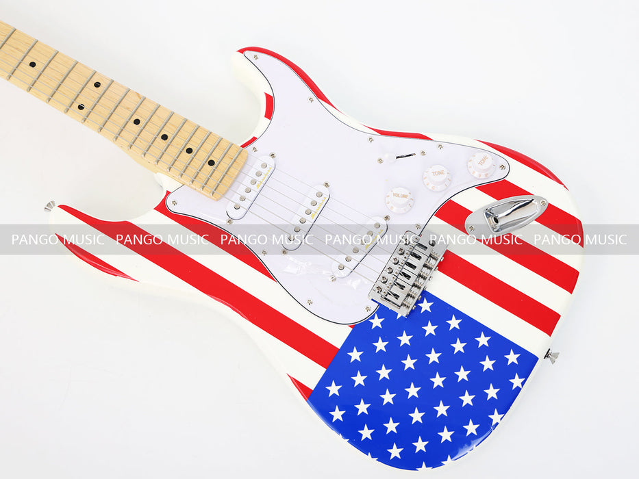 U.S. Flag / American Flag Theme Electric Guitar (GKS-117)