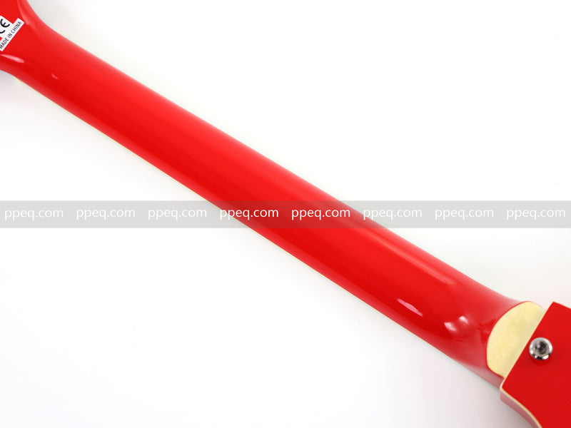 Violin-Shaped Semi-Hollow Body Electric Guitar with Gloss Bright Red Finish (HY-2521)