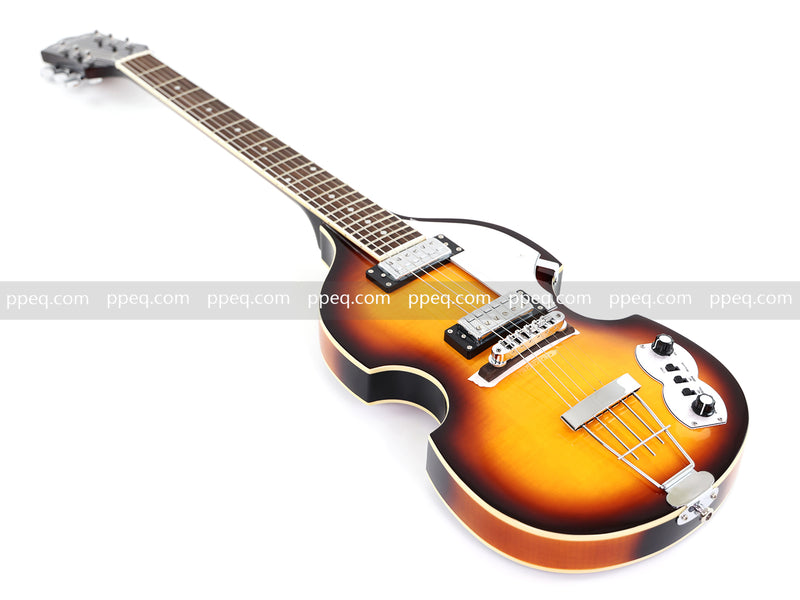 Violin-Shaped Semi-Hollow Body Electric Guitar with Gloss Sunburst Finish (HY-2532)