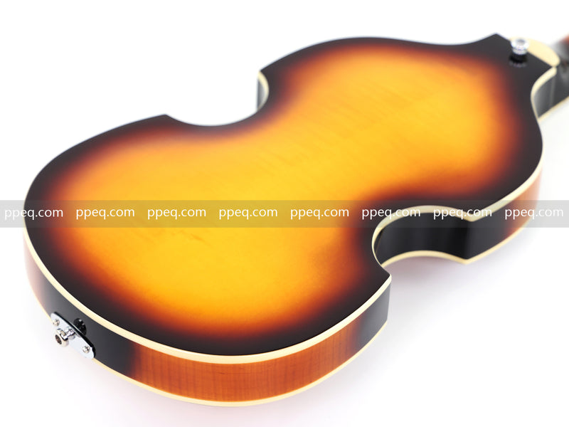 Violin-Shaped Semi-Hollow Body Electric Guitar with Gloss Sunburst Finish (HY-2532)