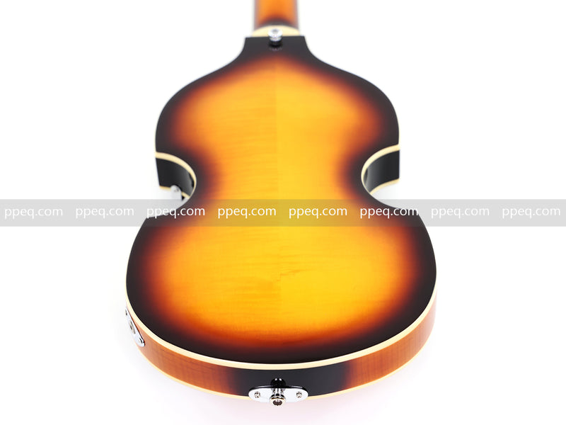 Violin-Shaped Semi-Hollow Body Electric Guitar with Gloss Sunburst Finish (HY-2532)