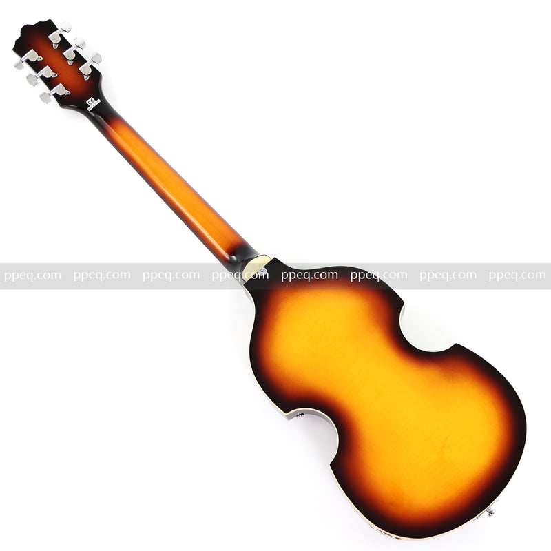 Violin-Shaped Semi-Hollow Body Electric Guitar with Gloss Sunburst Finish (HY-2532)