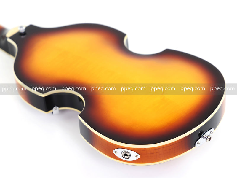 Violin-Shaped Semi-Hollow Body Electric Guitar with Gloss Sunburst Finish (HY-2532)