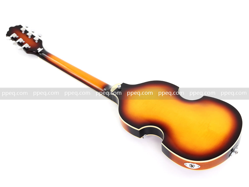 Violin-Shaped Semi-Hollow Body Electric Guitar with Gloss Sunburst Finish (HY-2532)