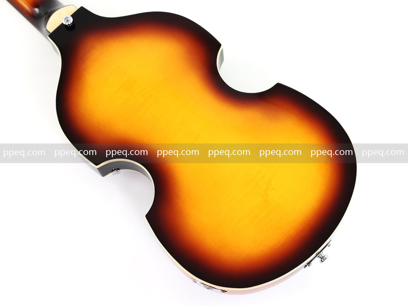 Violin-Shaped Semi-Hollow Body Electric Guitar with Gloss Sunburst Finish (HY-2532)