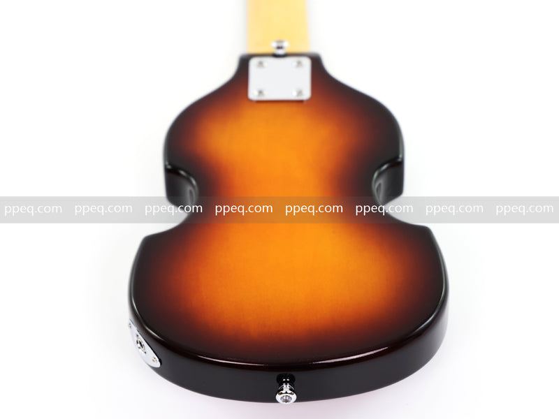 Violin-Shaped Shorty Solid Body Electric Guitar with Gloss Sunburst Finish (HY-2523)
