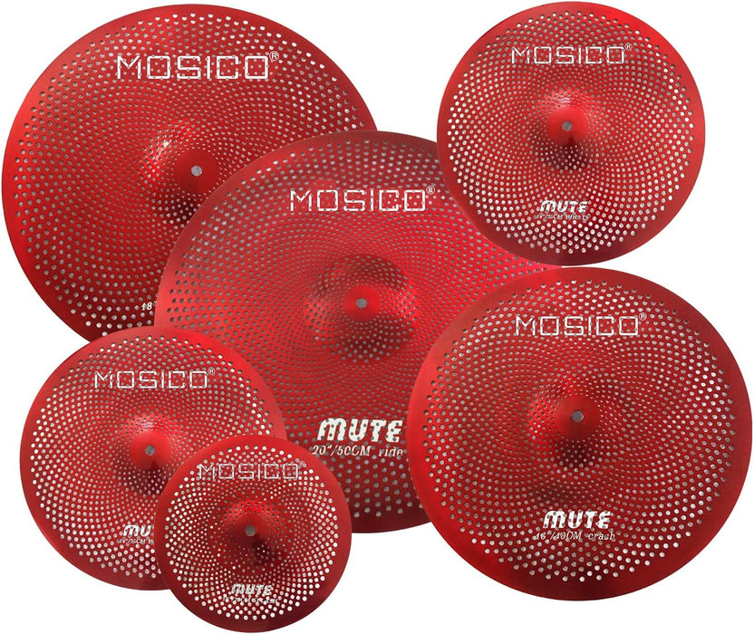 10"/14"/16"/18"/20" 6 Pieces Cymbal Set with Bag