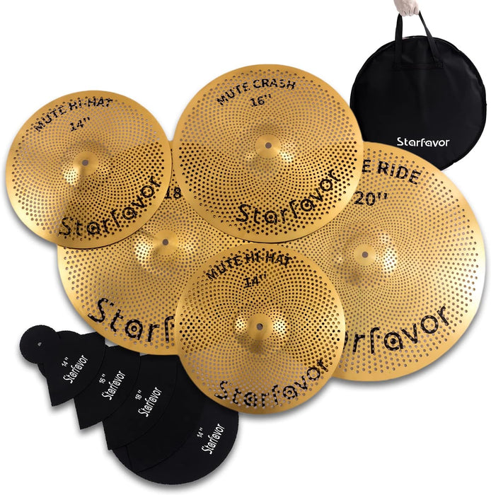 14"/16"/18"/20" 5 Pieces Cymbal Set with Bag