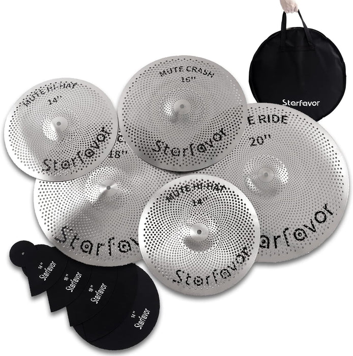 14"/16"/18"/20" 5 Pieces Cymbal Set with Bag