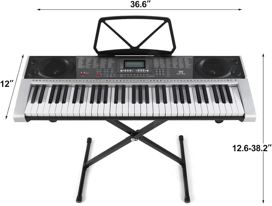 61-Key Electronic Organ with Package, Stand, Headphone