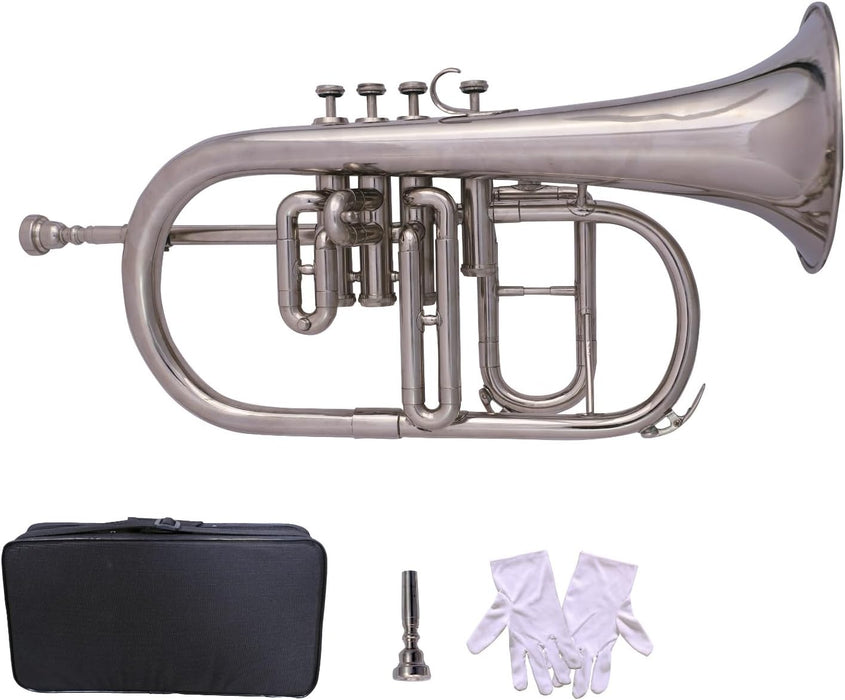 Bb Key Flugelhorn with Case, Gloves, Mouthpiece