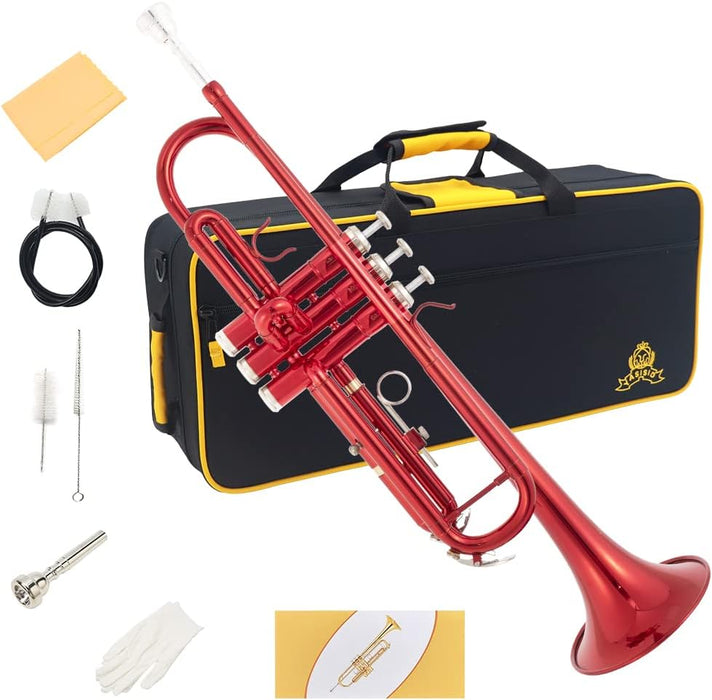 Bb Trumpet with Case, Cleaning Kit, Gloves