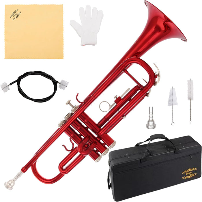 Bb Trumpet with Case and Gloves