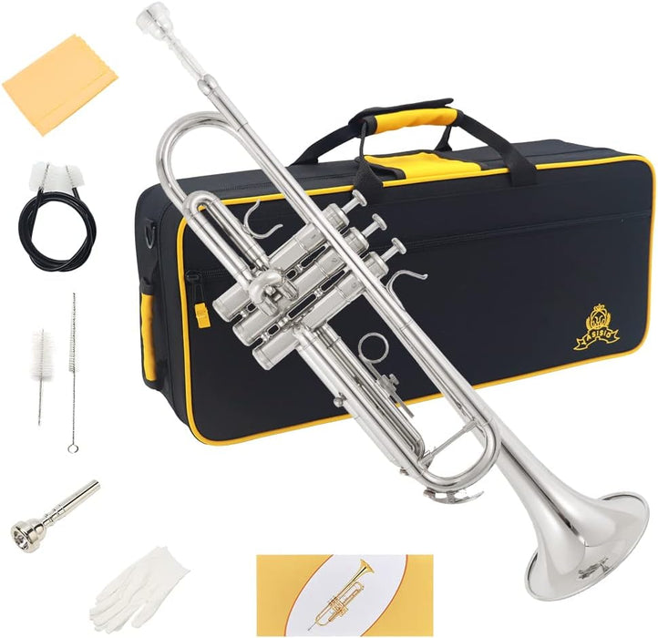 Bb Trumpet with Case, Cleaning Kit, Gloves