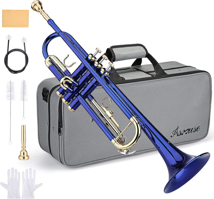 Bb Trumpet with Case and Gloves